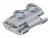 Obo Bettermann 5315506 259 8-10 párhuzamos összekötő  8-10mm FT merítetten tűzihorganyzott, DIN EN ISO 1461