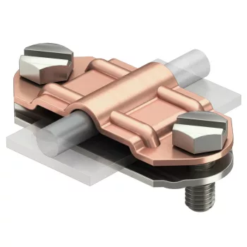   Obo Bettermann 5336503 233 A ZV vizsgáló összekötő kettősfém-összekötő FL30x8-10mm
