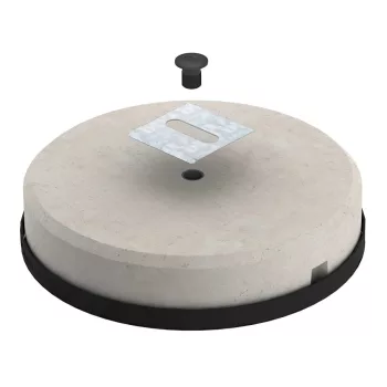   Obo Bettermann 5403098 TrayFix-16-L betontalp kábeltálca rögzítéshez komplett szett 16 kg 373x373x84