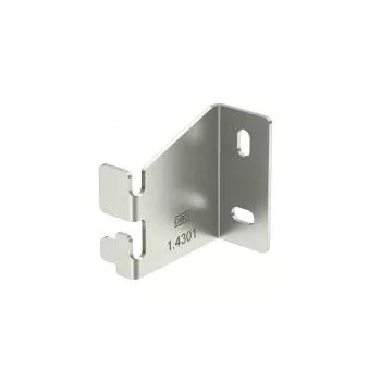   Obo Bettermann 6016411 WBH CGR50 A2 fali tartó vízszintes C rácsos kábeltálcához H65mm 2B felületkezelés nélkül, utókezelt