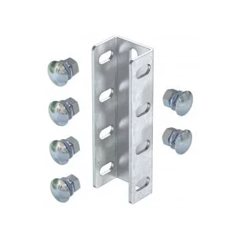   Obo Bettermann 6018378 VUS 7 FT U-oszlop összekötő félgömbfejű csavarokkal együtt 190x61 FT merítetten tűzihorganyzott, DIN EN ISO 1461