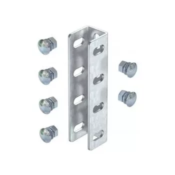   Obo Bettermann 6018505 VUS 5 FT U-oszlop összekötő félgömbfejű csavarokkal együtt 190x44 FT merítetten tűzihorganyzott, DIN EN ISO 1461