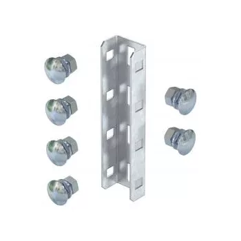   Obo Bettermann 6018513 VUS 3 FT U-oszlop összekötő félgömbfejű csavarokkal együtt 190x45 FT merítetten tűzihorganyzott, DIN EN ISO 1461