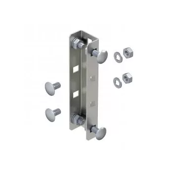   Obo Bettermann 6018520 VUS 3 A4 U-oszlop összekötő félgömbfejű csavarokkal együtt 190x45 2B felületkezelés nélkül, utókezelt