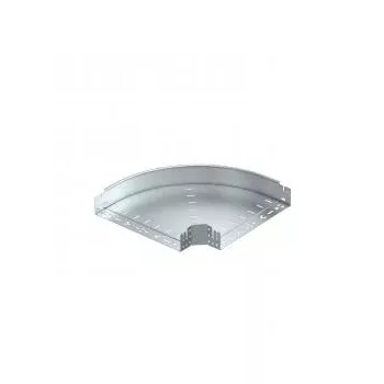   Obo Bettermann 6041496 RBM 90 840 FS 90°-os idom gyorsösszekötővel 85x400 FS szalaghorganyzott, DIN EN 10346