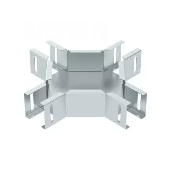   Obo Bettermann 6074921 LTS K DD Keresztidom fénycsőtartó-sínhez 50x50 DD szalaghorganyzott Zink/Alumínium, Double Dip, DIN EN 10346