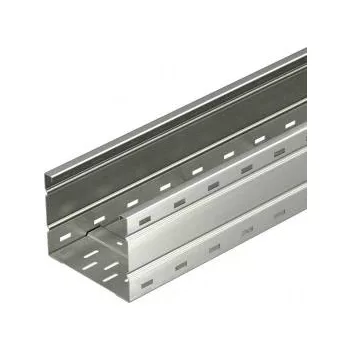   Obo Bettermann 6098577 WKSG 165 A2 Nagyfesztávú kábeltálca perforált, fenékbordával 160x500x6000 2B felületkezelés nélkül, utókezelt