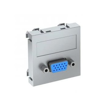   Obo Bettermann 6104616 MTG-VGA S AL1 Modul 45 VGA csatl. aljz. Hüvely csavaros rögzítéssel 45x45mm festett alumínium
