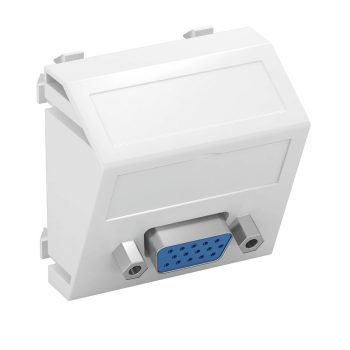   Obo Bettermann 6104622 MTS-VGA S RW1 Modul 45 VGA csatl. aljz. Hüvely csavaros rögzítéssel 45x45mm hófehér