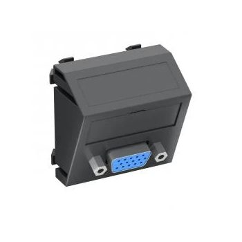   Obo Bettermann 6104625 MTS-VGA S SWGR1 Modul 45 VGA csatl. aljz. Hüvely csavaros rögzítéssel 45x45mm szürkésfekete