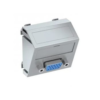   Obo Bettermann 6104628 MTS-VGA S AL1 Modul 45 VGA csatl. aljz. Hüvely csavaros rögzítéssel 45x45mm festett alumínium