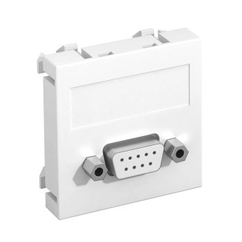   Obo Bettermann 6104634 MTG-DB9 S RW1 Modul 45 D-Sub9 csatl. aljz. Hüvely csavaros rögzítéssel 45x45mm hófehér