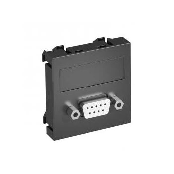   Obo Bettermann 6104640 MTG-DB9 S AL1 Modul 45 D-Sub9 csatl. aljz. Hüvely csavaros rögzítéssel 45x45mm festett alumínium