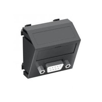   Obo Bettermann 6104649 MTS-DB9 S SWGR1 Modul 45 D-Sub9 csatl. aljz. Hüvely csavaros rögzítéssel 45x45mm szürkésfekete