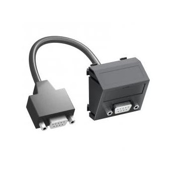   Obo Bettermann 6104697 MTS-DB9 F SWGR1 Modul 45 D-Sub9 csatl. aljz. kábellel hüvely-hüvely 45x45mm szürkésfekete