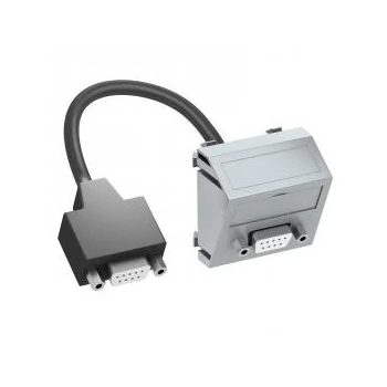   Obo Bettermann 6104700 MTS-DB9 F AL1 Modul 45 D-Sub9 csatl. aljz. kábellel hüvely-hüvely 45x45mm festett alumínium