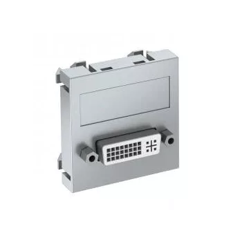   Obo Bettermann 6104736 MTG-DVI S AL1 Modul 45 DVI csatl. aljz. Hüvely csavaros rögzítéssel 45x45mm festett alumínium