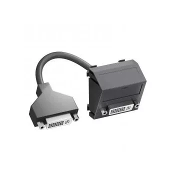   Obo Bettermann 6104769 MTS-DVI F SWGR1 Modul 45 DVI csatl. aljz. kábellel hüvely-hüvely 45x45mm szürkésfekete