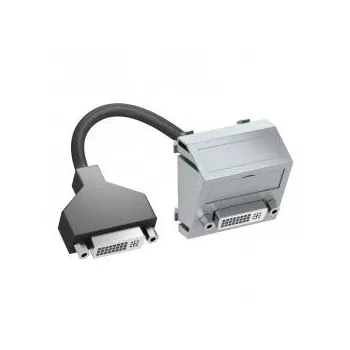   Obo Bettermann 6104772 MTS-DVI F AL1 Modul 45 DVI csatl. aljz. kábellel hüvely-hüvely 45x45mm festett alumínium