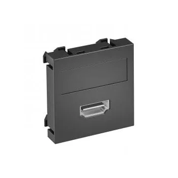   Obo Bettermann 6104805 MTG-HD S SWGR1 Modul 45 HDMI csatl. aljz. Hüvely csavaros rögzítéssel 45x45mm szürkésfekete