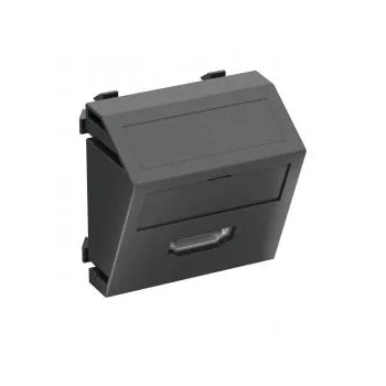   Obo Bettermann 6104817 MTS-HD S SWGR1 Modul 45 HDMI csatl. aljz. Hüvely csavaros rögzítéssel 45x45mm szürkésfekete