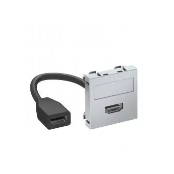   Obo Bettermann 6104832 MTG-HD F AL1 Modul 45 HDMI csatl. aljz. kábellel hüvely-hüvely 45x45mm festett alumínium