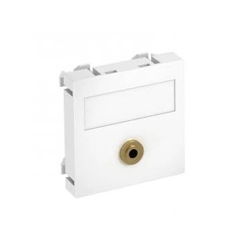  Obo Bettermann 6104946 MTG-MK L RW1 Modul 45 mini Jack csatl.aljz. hüvely egyenes csatlakozás 45x45mm hófehér