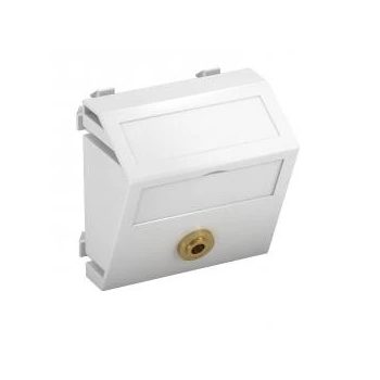   Obo Bettermann 6104958 MTS-MK L RW1 Modul 45 mini Jack csatl.aljz. hüvely egyenes csatlakozás 45x45mm hófehér