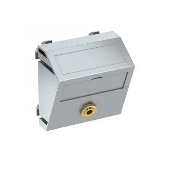   Obo Bettermann 6104964 MTS-MK L AL1 Modul 45 mini Jack csatl.aljz. hüvely egyenes csatlakozás 45x45mm festett alumínium