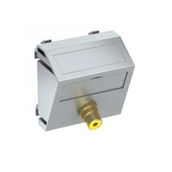   Obo Bettermann 6105012 MTS-R F AL1 Modul 45 RCA csatlakozóaljzat egyes hüvely-hüvely 45x45mm festett alumínium