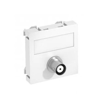   Obo Bettermann 6105018 MTG-BC F RW1 Modul 45 BNC csatlakozóaljzat egyes hüvely-hüvely 45x45mm hófehér