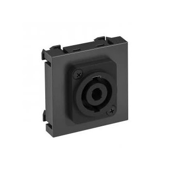   Obo Bettermann 6105272 MTG-SON S SWGR1 Modul 45  mikrofoncsatlakozó csavaros csatlakozóhüvellyel 45x45mm szürkésfekete