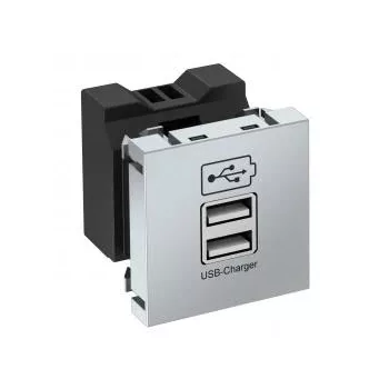  Obo Bettermann 6105304 MTG-2UC2.1 AL1 USB töltő 2,1 A töltőárammal 45x45mm festett alumínium