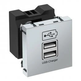 Obo Bettermann 6105304 MTG-2UC2.1 AL1 USB töltő 2,1 A töltőárammal 45x45mm festett alumínium