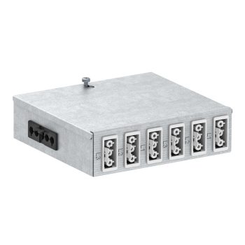   Obo Bettermann 6108014 UVS-6W2SA padló alatti elosztó csatlakozóval 160x150x48