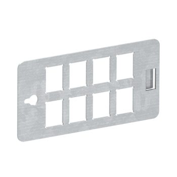   Obo Bettermann 6108028 CP45-TP 8C Tartólemez Keystone 8 db C típusú csatlakozóhoz