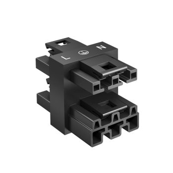   Obo Bettermann 6108972 VB3-WIN 3P elosztó csatlakozó 3-pólusú 1E-3A, WINSTA 46x30x33 fekete