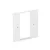 Obo Bettermann 6109835 VH-P5 RW Fedlap dupla Modul 45-höz 95x95mm hófehér