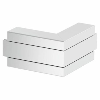   Obo Bettermann 6112423 GA-AS53100EL Rapid-45-2 alumínium egyrekeszes szerelvénycsatornához külső sarokelem 190x190x100 eloxált