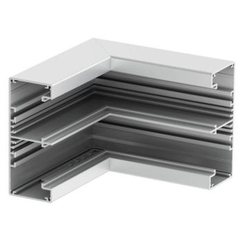   Obo Bettermann 6112523 GA-IS53130EL Rapid-45-2 alumínium kétrekeszes szerelvénycsatornához belső sarokelem nem állítható 175x175x130 eloxált