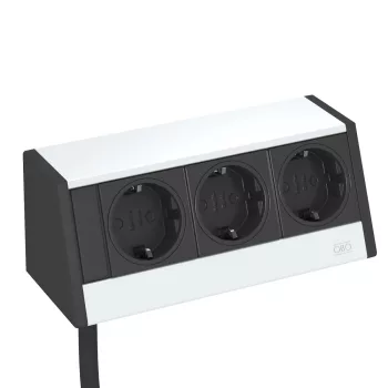   Obo Bettermann 6116939 DB-0B3 D3S Deskbox  kábellel rögzítő nélkül  alumínium