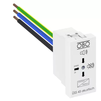   Obo Bettermann 6117465 ÜSS 45-A-RW túlfeszültségvédelem, Modul 45 akusztikus jelzéssel 255V   hófehér
