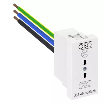   Obo Bettermann 6117473 ÜSS 45-O-RW túlfeszültségvédelem, Modul 45 optikai kijelzéssel 255V   hófehér