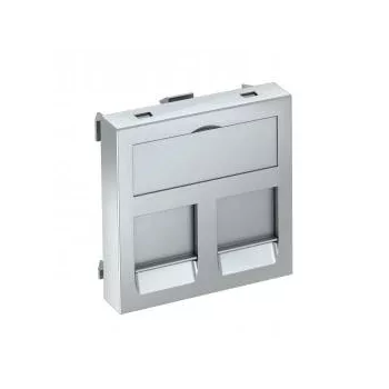   Obo Bettermann 6119212 DTG-2B AL1 adatátviteli csatlakozó 2 db  B típusú csatlakozó modulh 45x45mm festett alumínium