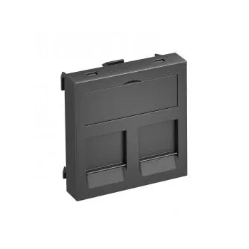   Obo Bettermann 6119216 DTG-2C SWGR1 adatátviteli csatlakozó 2 db  C típusú csatlakozó modulh 45x45mm szürkésfekete