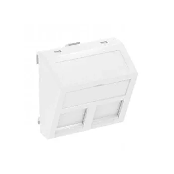   Obo Bettermann 6119250 DTS-2C RW1 adatátviteli csatlakozó 2 db  C típusú csatlakozó modulh 45x45mm hófehér