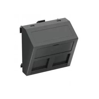   Obo Bettermann 6119252 DTS-2C SWGR1 adatátviteli csatlakozó 2 db  C típusú csatlakozó modulh 45x45mm szürkésfekete