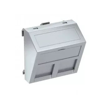   Obo Bettermann 6119254 DTS-2C AL1 adatátviteli csatlakozó 2 db  C típusú csatlakozó modulh 45x45mm festett alumínium
