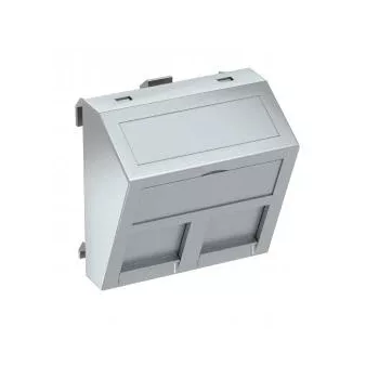   Obo Bettermann 6119260 DTS-2F AL1 adatátviteli csatlakozó 2 db  F típusú csatlakozó modulh 45x45mm festett alumínium