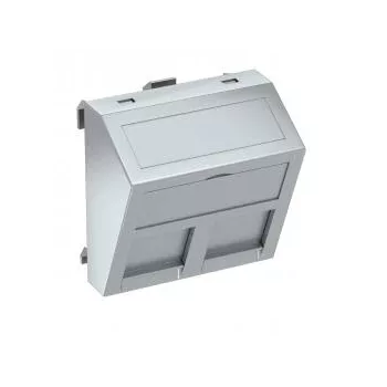   Obo Bettermann 6119266 DTS-2PA AL1 adatátviteli csatlakozó 2 db  P típusú csatlakozó modulh 45x45mm festett alumínium